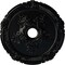 Ekena Millwork Attica with Rose Ceiling Medallion (Canopies up to 4 1/2"), 26"OD x 3 3/4"ID x 1 1/2"P, Jet Black CM26ATBLF - alternate 1